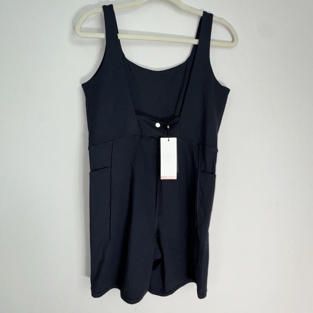 NEW Women's Large Calia Inspire Black Short Bodysuit Shelf Bra Breathable upf50 - Picture 10 of 12